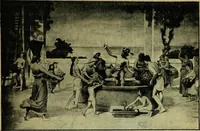 An illustration from La dégénérescence bachique et la névrose religieuse dans l'antiquité. Études medico-psychologiques, tirées des chefs-d'œuvre de la poésie, de l'histoire et de la philosophie, la Bible, Homère ... etc (1901)