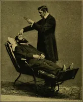 An illustration from Lehrbuch des Hypnotismus, zur praktischen Ausbildung unter besonderer Berücksichtigung der suggestiven Heilkunde (1906)