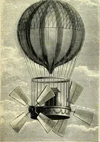 An illustration from Les aérostats (1887)
