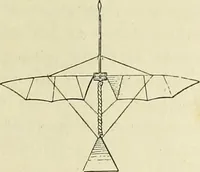An illustration from La navigation aérienne : l'aviation et la direction des aérostats dans les temps anciens et modernes (1886)