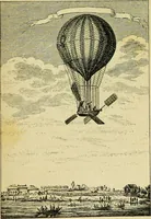 An illustration from La navigation aérienne : l'aviation et la direction des aérostats dans les temps anciens et modernes (1886)