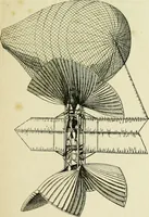 An illustration from La navigation aérienne : l'aviation et la direction des aérostats dans les temps anciens et modernes (1886)