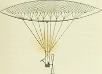 An illustration from La navigation aérienne : l'aviation et la direction des aérostats dans les temps anciens et modernes (1886)