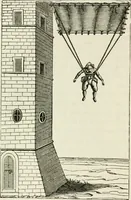An illustration from La navigation aérienne : l'aviation et la direction des aérostats dans les temps anciens et modernes (1886)