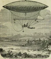 An illustration from Les ballons dirigeables : expériences de m. Henri Giffard en 1852 et en 1855 et de m. Dupuy de Lôme en 1872 (1872)