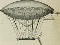 An illustration from Les ballons dirigeables : expériences de m. Henri Giffard en 1852 et en 1855 et de m. Dupuy de Lôme en 1872 (1872)