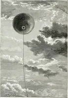 An illustration from Le grand ballon captif à vapeur de M. Henry Giffard : cour des Tuileries--Paris, 1878 (1878)