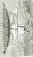 An illustration from Le grand ballon captif à vapeur de M. Henry Giffard : cour des Tuileries--Paris, 1878 (1878)