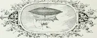 An illustration from Bibliographie aéronautique : catalogue de livres d'histoire, de science, de voyages et de fantaisie, traitant de la navigation aérienne ou des aérostats (1887)