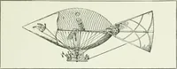 An illustration from Bibliographie aéronautique : catalogue de livres d'histoire, de science, de voyages et de fantaisie, traitant de la navigation aérienne ou des aérostats (1887)