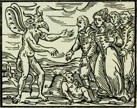 An illustration from Le sabbat de sorciers (1890)