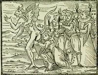 An illustration from Le sabbat de sorciers (1890)
