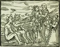 An illustration from Le sabbat de sorciers (1890)