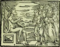 An illustration from Le sabbat de sorciers (1890)