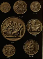 An illustration from Pestilentia in nummis. Geschichte der grossen Volkskrankheiten in numismatischen Documenten. Ein Beitrag zur Geschichte der Medicin und der Cultur (1882)