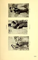 An illustration from 400 Japanese Color Prints Collected by Arnold Genthe Notable Examples of the Important Ukiyoye Artists. A Page from Harunobu's Maneyemon, Utamaro's Early Print after a Harunobu Painting, Shuncho's "Promenade," Hiroshige's "Misty Moonlight," Hokusai's "Return from the Picnic." Pillar Prints by Toyonobu, Haruji, Kiyonaga, Koriusai, Masunobu, Yeishin, Triptychs by Utamaro, Toyokuni I., Yeizan. Eighty Surimono in Flawless Condition, Including Examples by Shunman, Gakutei, Hokusai, Shinsai (1917)