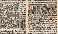 An illustration from Missale ad sacrosancte Constantiensis ecclesie usum nunc cum variis additamentis et in fine devotis missis cum vel sequentiis ante hac nusque visis elimatissime impressum. Novissime quoque Rothomagi cum appropriatis vuilibet hystoriis. Consummatum anno Domini virtutum conditorisque mundi millesimo quingentesimo. xxiiii. Die quarta mensis octobris. (1524)