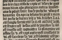 An illustration from Manipulus curatorum. Translate de latin en francoys.