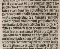 An illustration from Manipulus curatorum. Translate de latin en francoys.