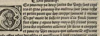 An illustration from Platine en françoys, tres utile et necessaire pour le corps humain, qui traicte de honneste volupte et de toutes viandes et choses que lhomme mange : quelles vertus ont : et en quoy nuysent ou prouffitent au corps humain et comment se doyvent apprester ou appareiller : et de faire a chascune dicelles viandes soit chair ou poisson sa propre sausce : et des proprietez et vertus que ont lesdictes viandes. Et du lieu et place convenable a lhomme pour habiter : et de plusieurs aultres gentillesses parquoy lhomme se peult maintenir en prosperite et sante sans avoir grant indigence davoir aultre medecin sil est homme de raison. (1519)
