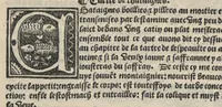 Picture 20 of 27 from Platine en françoys, tres utile et necessaire pour le corps humain, qui traicte de honneste volupte et de toutes viandes et choses que lhomme mange : quelles vertus ont : et en quoy nuysent ou prouffitent au corps humain et comment se doyvent apprester ou appareiller : et de faire a chascune dicelles viandes soit chair ou poisson sa propre sausce : et des proprietez et vertus que ont lesdictes viandes. Et du lieu et place convenable a lhomme pour habiter : et de plusieurs aultres gentillesses parquoy lhomme se peult maintenir en prosperite et sante sans avoir grant indigence davoir aultre medecin sil est homme de raison. (1519), leaf 303