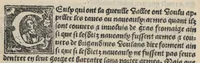 An illustration from Platine en françoys, tres utile et necessaire pour le corps humain, qui traicte de honneste volupte et de toutes viandes et choses que lhomme mange : quelles vertus ont : et en quoy nuysent ou prouffitent au corps humain et comment se doyvent apprester ou appareiller : et de faire a chascune dicelles viandes soit chair ou poisson sa propre sausce : et des proprietez et vertus que ont lesdictes viandes. Et du lieu et place convenable a lhomme pour habiter : et de plusieurs aultres gentillesses parquoy lhomme se peult maintenir en prosperite et sante sans avoir grant indigence davoir aultre medecin sil est homme de raison. (1519)