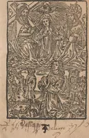 An illustration from [Breviarium practicae. Français (?) :] Le trésor des pauvres (1503)