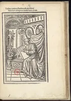 An illustration from Lex secunda de origine juris in qua in primis juris origo : deinde Romanorum magistratus : preterea legum auctores continentur. Pomponius. (1510)