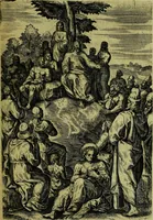 An illustration from Humanae salutis monumenta (1583)