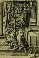 An illustration from Humanae salutis monumenta (1583)