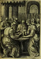 An illustration from Humanae salutis monumenta (1583)
