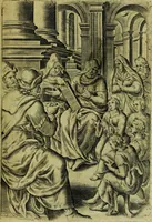 An illustration from Humanae salutis monumenta (1583)