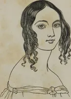 An illustration from Coombs's standard phrenology : exhibiting the exact phrenological admeasurements of above fifty distinguished and extraordinary personages, of both sexes : with skulls of the various nations of the world : embellished with above 50 engravings, and poetical descriptions of beauty, intellect, and physiognomy : with observations explanatory of the science, adapted to the character of [blank] (1841)