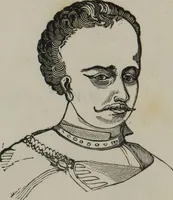 An illustration from Coombs's standard phrenology : exhibiting the exact phrenological admeasurements of above fifty distinguished and extraordinary personages, of both sexes : with skulls of the various nations of the world : embellished with above 50 engravings, and poetical descriptions of beauty, intellect, and physiognomy : with observations explanatory of the science, adapted to the character of [blank] (1841)