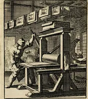 Picture 63 of 141 from Spiegel van het menselyk bedryf: vertoonende honderd verscheiden ambachten, konstig afgebeeld en met godlyke spreuken en stichtelyke verzen verryke (1730), leaf 135