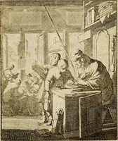 Picture 65 of 141 from Spiegel van het menselyk bedryf: vertoonende honderd verscheiden ambachten, konstig afgebeeld en met godlyke spreuken en stichtelyke verzen verryke (1730), leaf 139