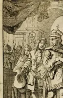 An illustration from Spiegel van het menselyk bedryf: vertoonende honderd verscheiden ambachten, konstig afgebeeld en met godlyke spreuken en stichtelyke verzen verryke (1730)