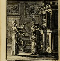 Picture 108 of 141 from Spiegel van het menselyk bedryf: vertoonende honderd verscheiden ambachten, konstig afgebeeld en met godlyke spreuken en stichtelyke verzen verryke (1730), leaf 252