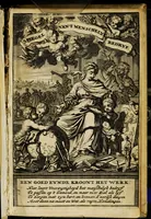 Picture 1 of 141 from Spiegel van het menselyk bedryf: vertoonende honderd verscheiden ambachten, konstig afgebeeld en met godlyke spreuken en stichtelyke verzen verryke (1730), leaf 3