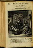 Picture 128 of 141 from Spiegel van het menselyk bedryf: vertoonende honderd verscheiden ambachten, konstig afgebeeld en met godlyke spreuken en stichtelyke verzen verryke (1730), leaf 340