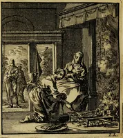 Picture 132 of 141 from Spiegel van het menselyk bedryf: vertoonende honderd verscheiden ambachten, konstig afgebeeld en met godlyke spreuken en stichtelyke verzen verryke (1730), leaf 364