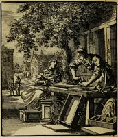 Picture 135 of 141 from Spiegel van het menselyk bedryf: vertoonende honderd verscheiden ambachten, konstig afgebeeld en met godlyke spreuken en stichtelyke verzen verryke (1730), leaf 378