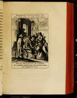 An illustration from Sacrum oratorium piarum imaginum immaculatae Mariae et animae creatae ac baptismo, poenitentia, et eucharistia innouatae [electronic resource]: ars noua bene viuendi et moriendi, sacris piarum imaginum emblematis figurata & illustrata (1634)