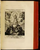 An illustration from Sacrum oratorium piarum imaginum immaculatae Mariae et animae creatae ac baptismo, poenitentia, et eucharistia innouatae [electronic resource]: ars noua bene viuendi et moriendi, sacris piarum imaginum emblematis figurata & illustrata (1634)