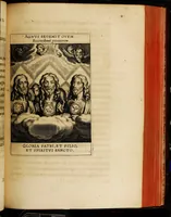 An illustration from Sacrum oratorium piarum imaginum immaculatae Mariae et animae creatae ac baptismo, poenitentia, et eucharistia innouatae [electronic resource]: ars noua bene viuendi et moriendi, sacris piarum imaginum emblematis figurata & illustrata (1634)