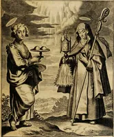 An illustration from Sacrum oratorium piarum imaginum immaculatae Mariae et animae creatae ac baptismo, poenitentia, et eucharistia innouatae [electronic resource]: ars noua bene viuendi et moriendi, sacris piarum imaginum emblematis figurata & illustrata (1634)