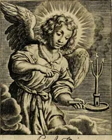 An illustration from Sacrum oratorium piarum imaginum immaculatae Mariae et animae creatae ac baptismo, poenitentia, et eucharistia innouatae [electronic resource]: ars noua bene viuendi et moriendi, sacris piarum imaginum emblematis figurata & illustrata (1634)