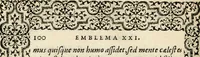 An illustration from Hadriani Iunii medici Emblemata, ad D. Arnoldum Cobelium [electronic resource]: eiusdem Aenigmatum libellus, ad D. Arnoldum Rosenbergum (1565)