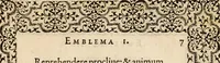 An illustration from Hadriani Iunii medici Emblemata, ad D. Arnoldum Cobelium [electronic resource]: eiusdem Aenigmatum libellus, ad D. Arnoldum Rosenbergum (1565)