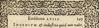 An illustration from Hadriani Iunii medici Emblemata, ad D. Arnoldum Cobelium [electronic resource]: eiusdem Aenigmatum libellus, ad D. Arnoldum Rosenbergum (1565)